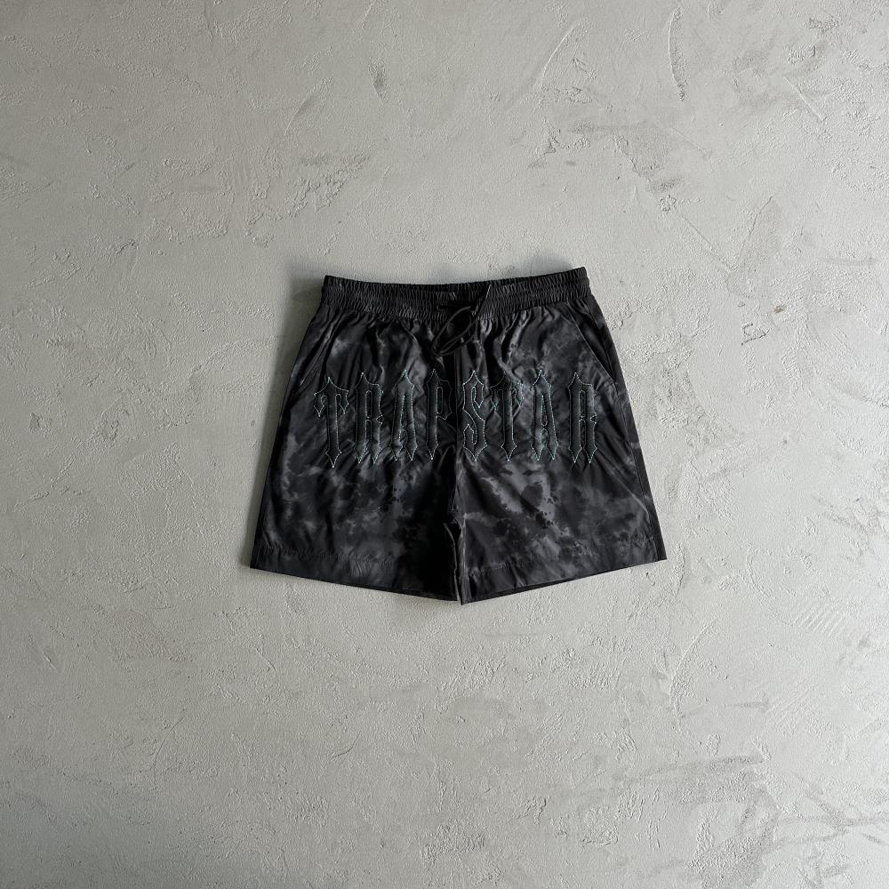 Trapstar Washed Arch Shorts - Black Ironleague