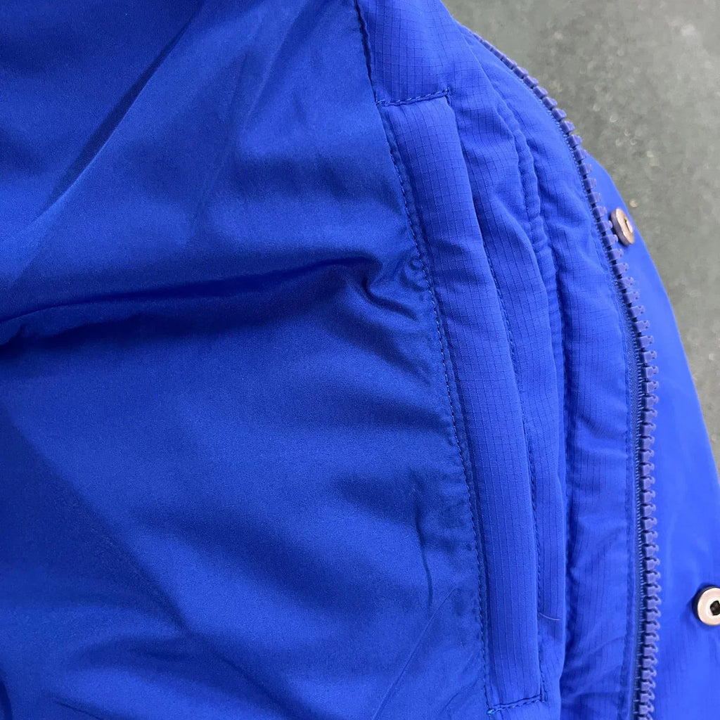 Trapstar Decoded 2022 Hooded Puffer Jacket - Blue Ironleague