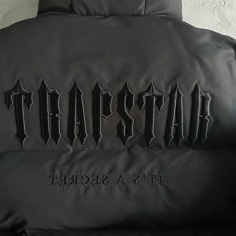 Trapstar Decoded 2.0 Hooded Puffer - Black/Black Ironleague