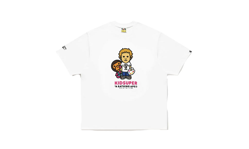 BAPE MILO TEE KIDSUPER - White