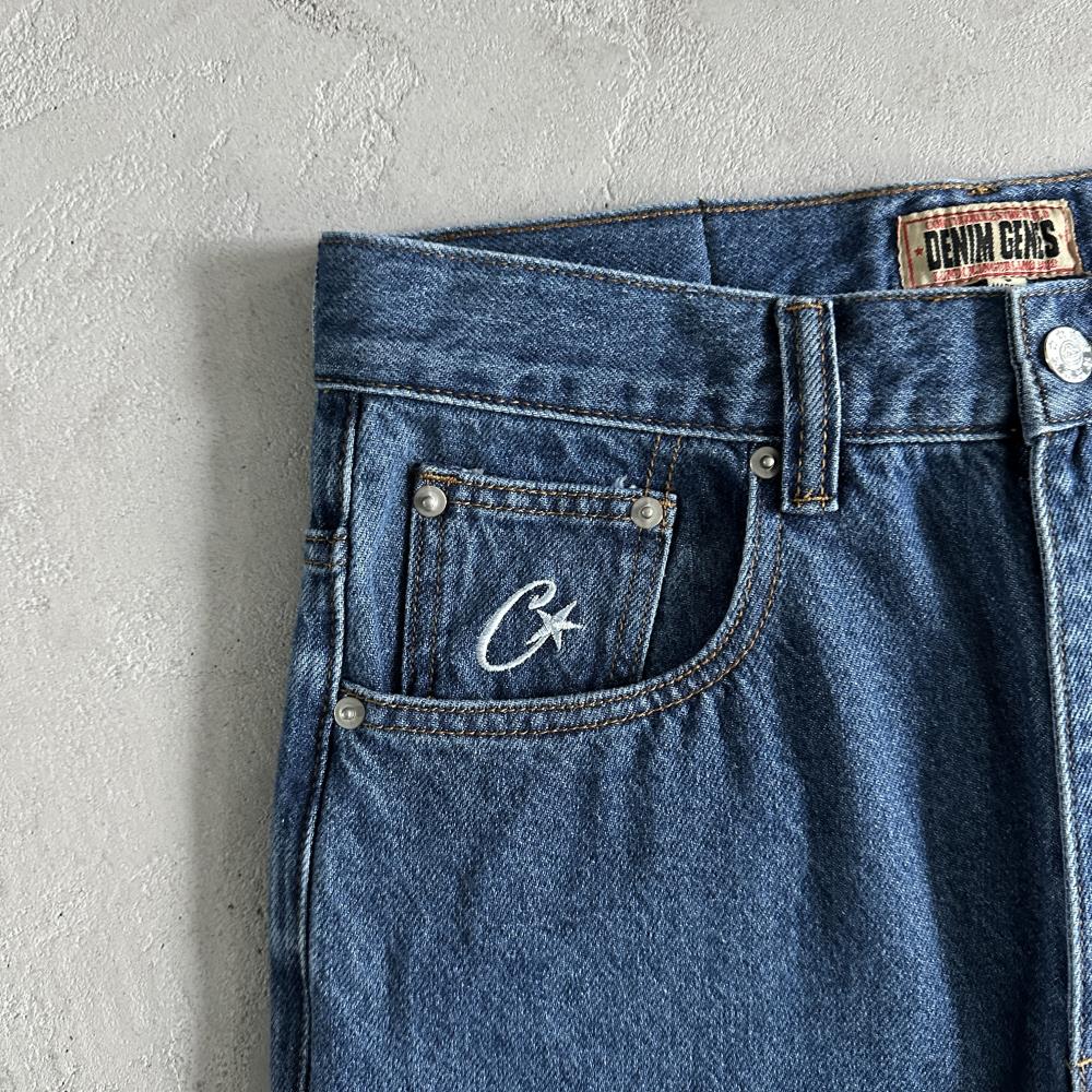 Corteiz C-Star Denim Work Pants - Blue Ironleague