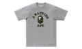 BAPE 1st Camo College Tee Grey / Green 1K30 110 008 GREY GREEN