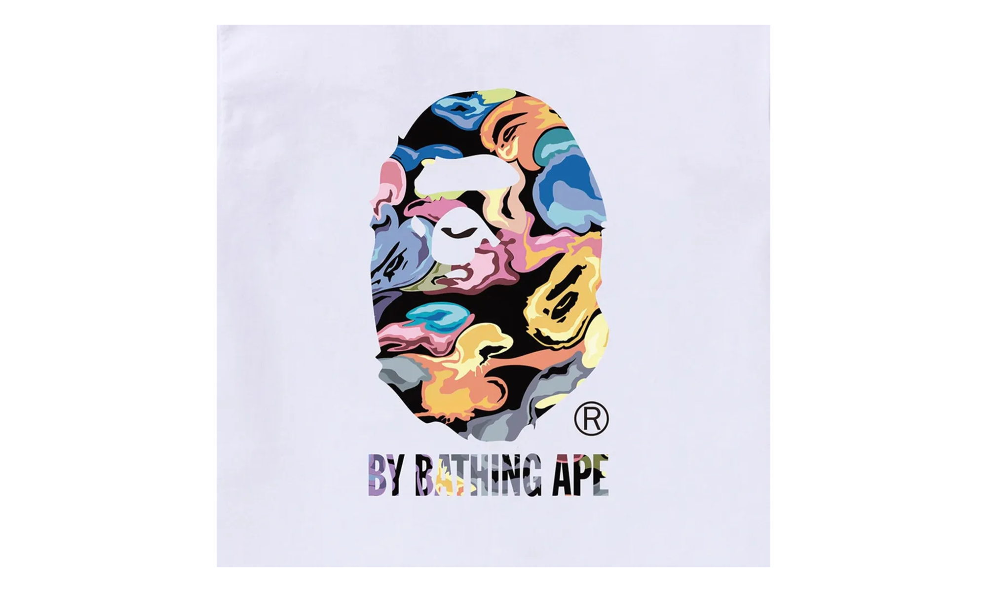 BAPE Art Camo By Bathing Ape Tee White 1L80 110 036 WHT