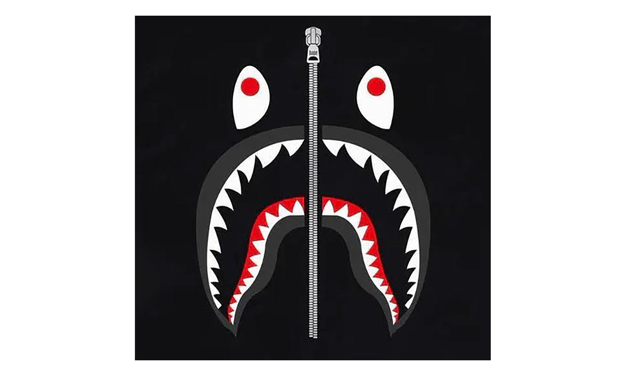 BAPE Shark Tee Black 1G80 110 001 BLACK