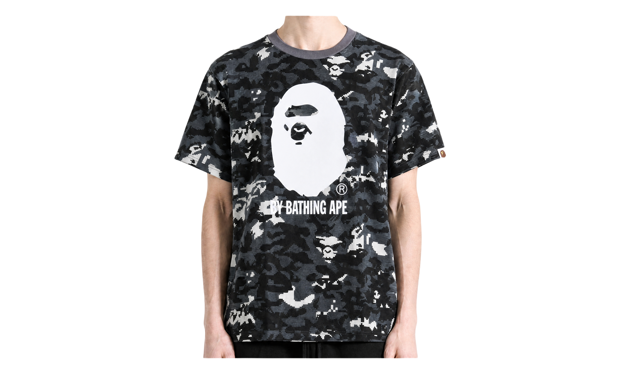 BAPE Multi Pixel Camo By Bathing Ape Tee Black 1M30109303 BLK