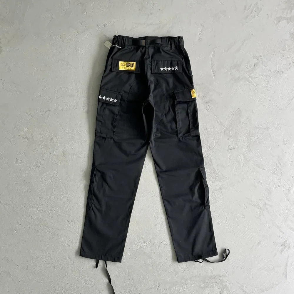 Corteiz Island Cargo Pants - Black Ironleague
