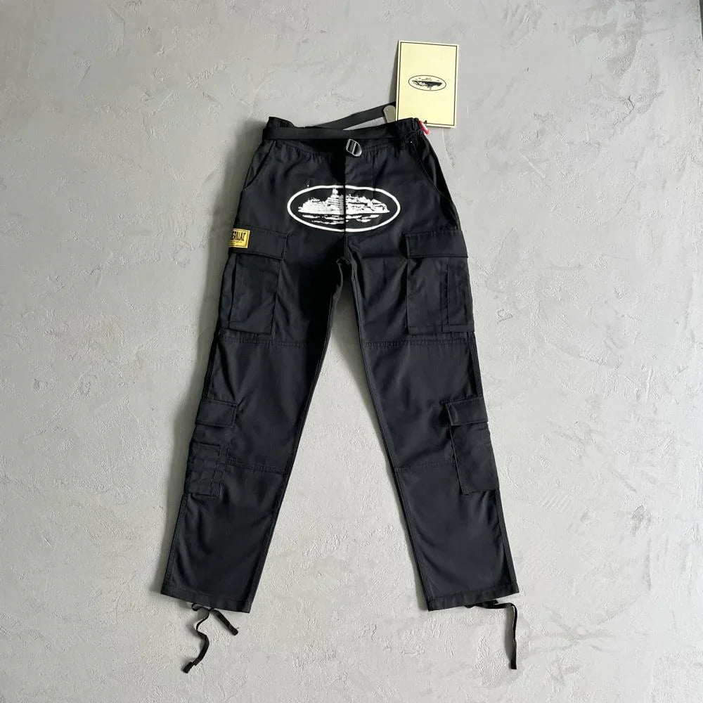 Corteiz 4 star Cargo Pants - Black Ironleague
