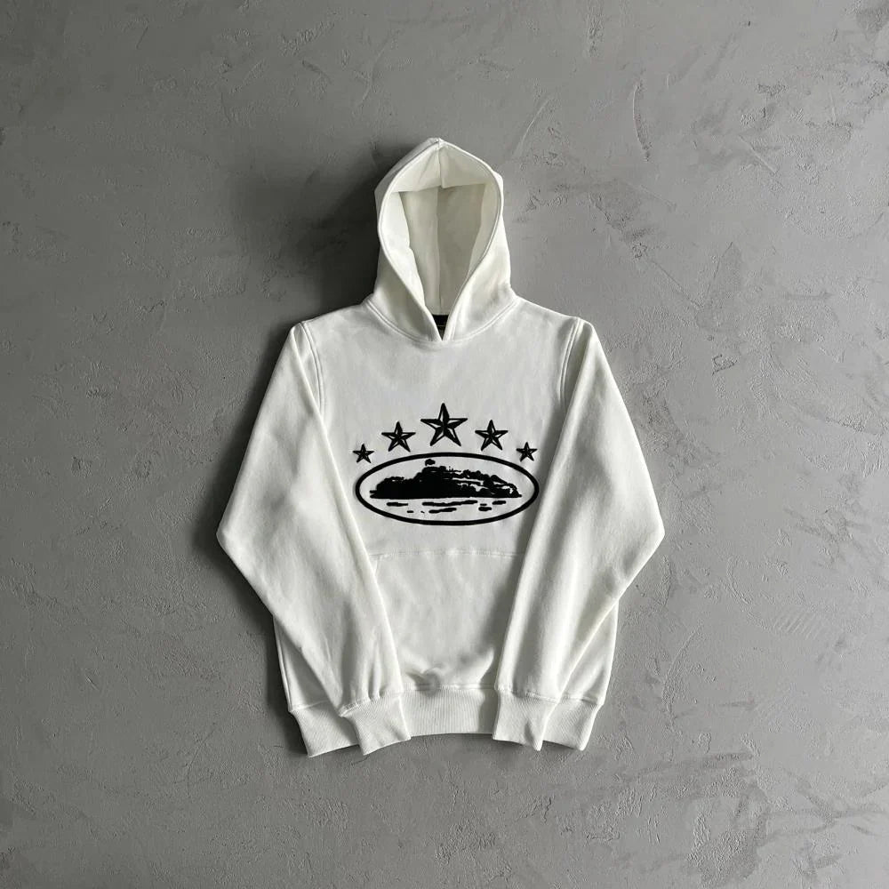 Corteiz 5 Starz Alcatraz Tracksuit - White Ironleague