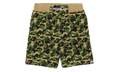 BAPE ABC Camo Sweat Shorts Green 1I30 153 017 GREEN