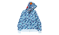 BAPE ABC Camo Shark Full Zip Hoodie Blue 1J30 115 007 BLUE