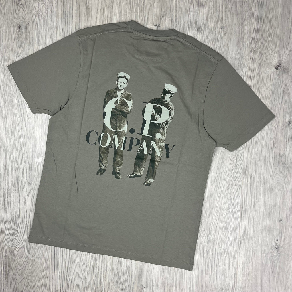 CP Company Sailor T-Shirt - Fungi Grey Ironleague