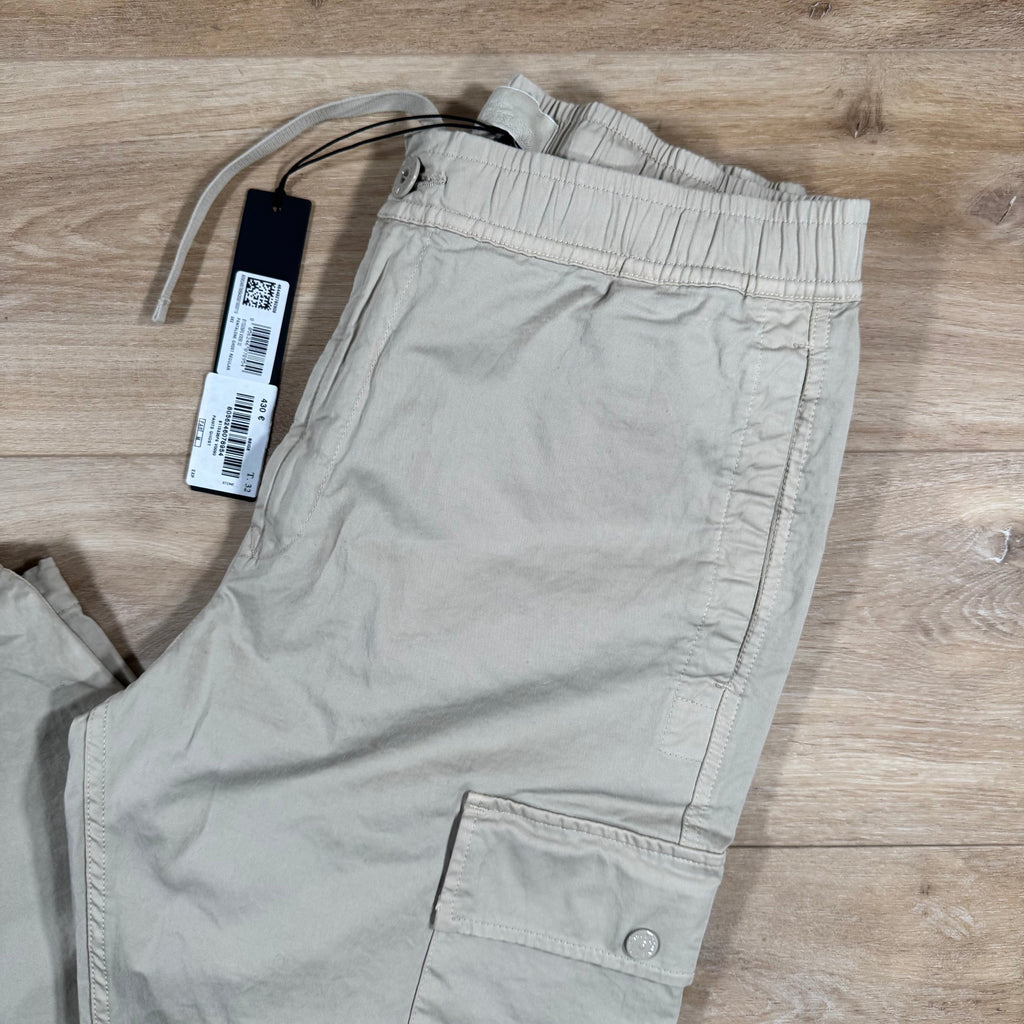 Stone Island Ghost Stretch Cargo Trousers in Beige Ironleague