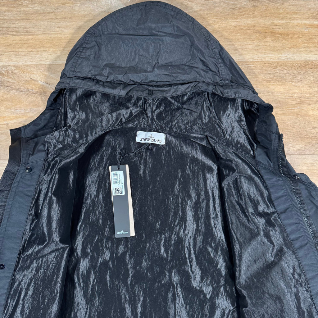 Stone Island Crinkle Reps R-NY Jacket in Black Ironleague