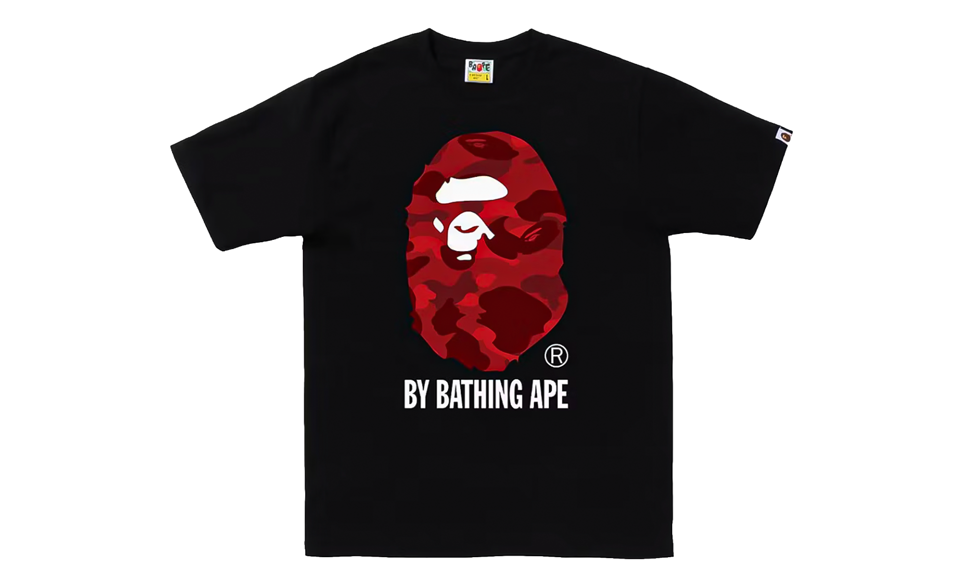 BAPE Color Camo By Bathing Ape Tee FW22 - Black / Red 1K80 110 019 BLACK RED
