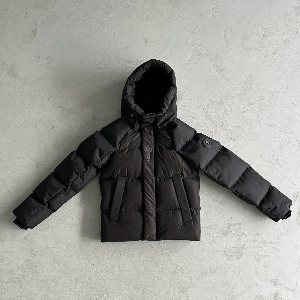 Trapstar Irongate Arch Puffer Jacket - Black/Black Ironleague