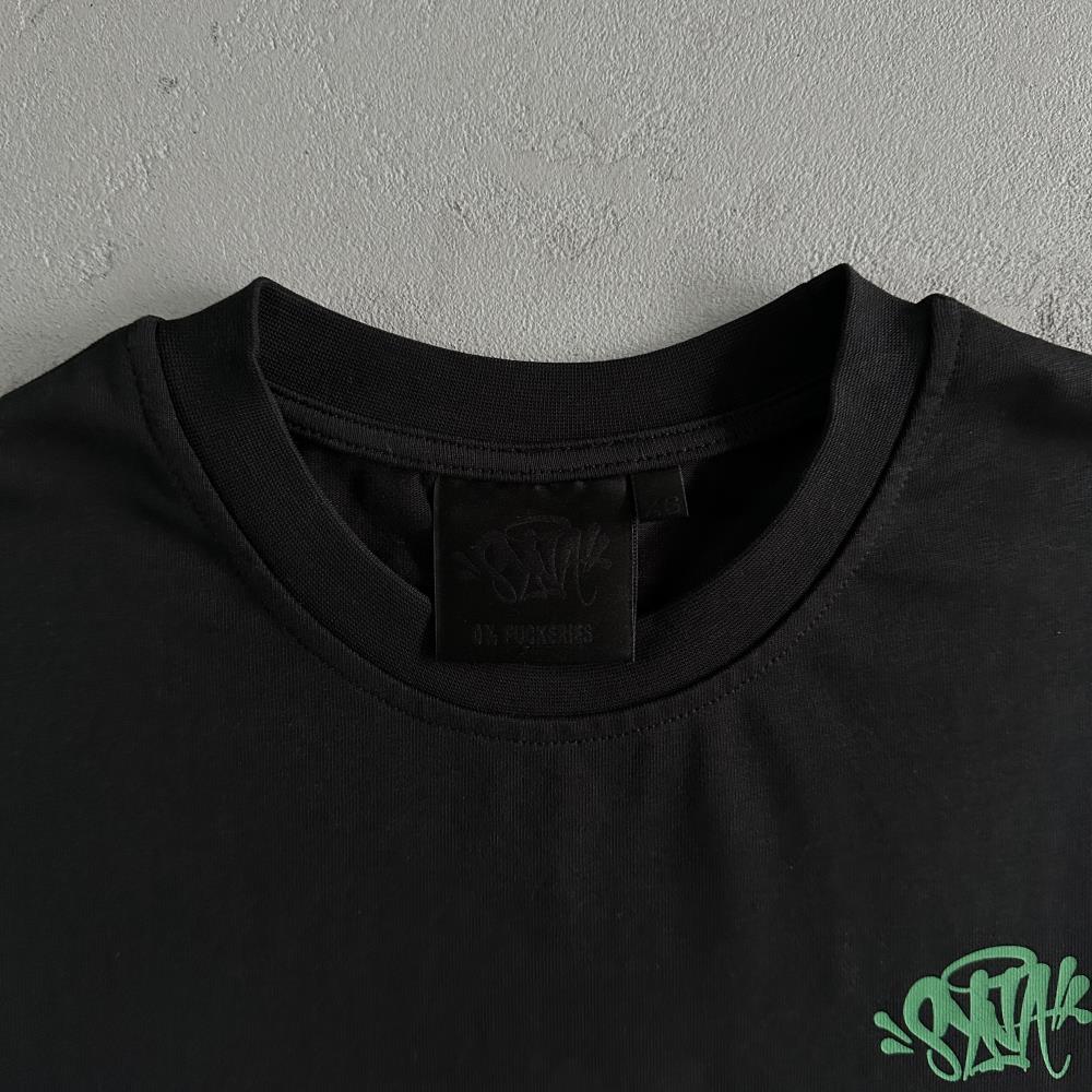 Syna Long Sleeve - Black/Green Ironleague