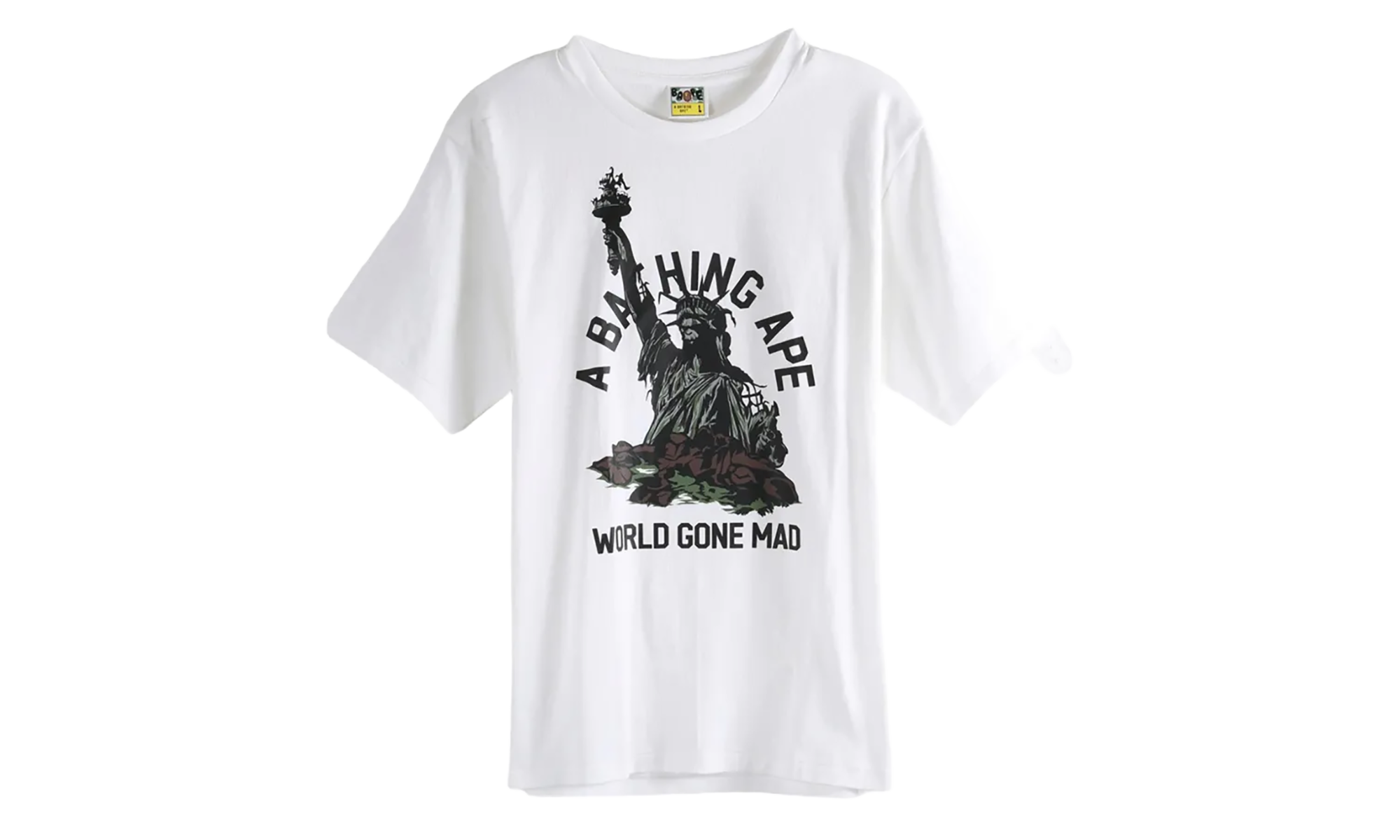 BAPE Statue of Liberty Tee White 1L80110050 WHT