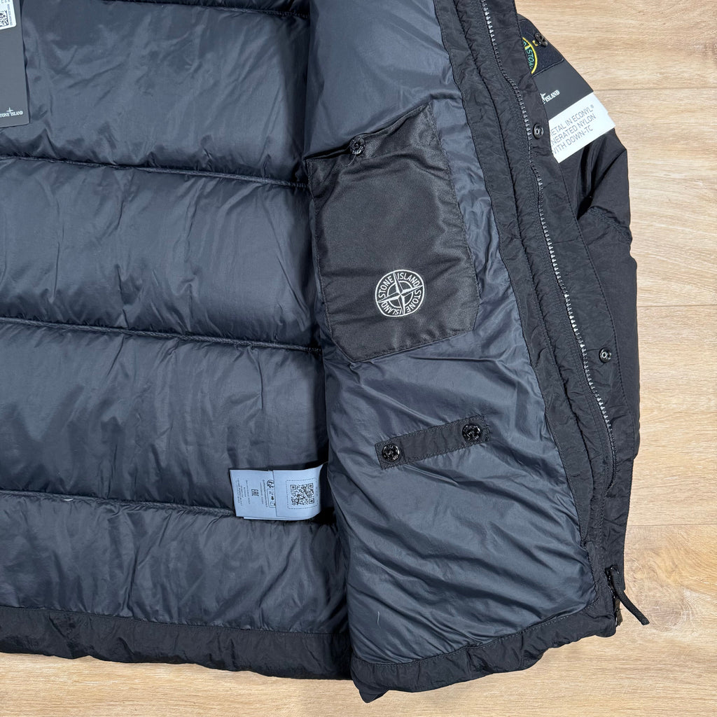 Stone Island Nylon Metal Down Jacket in Black Ironleague