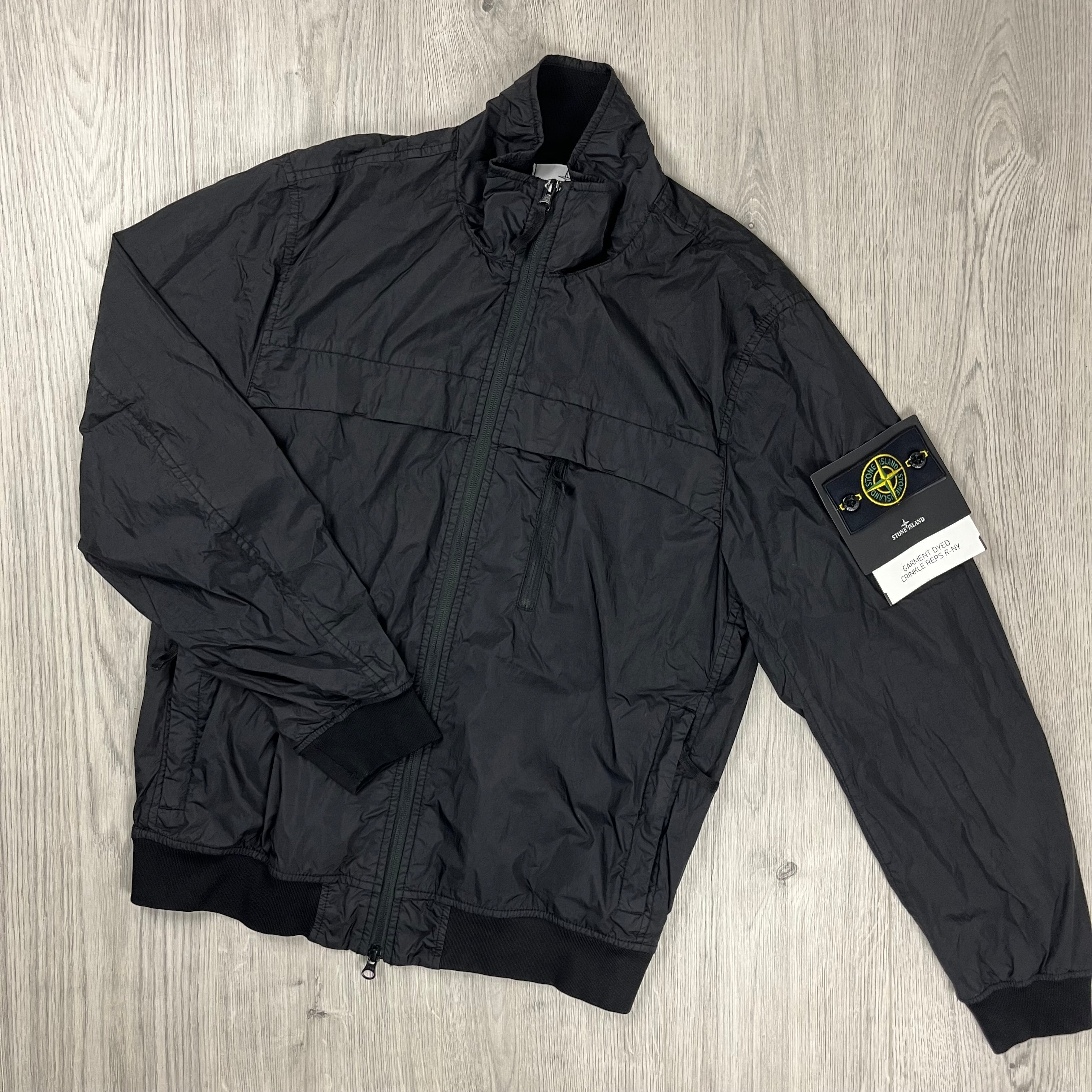 Stone Island Crinkle Reps R-NY Jacket - Black Ironleague