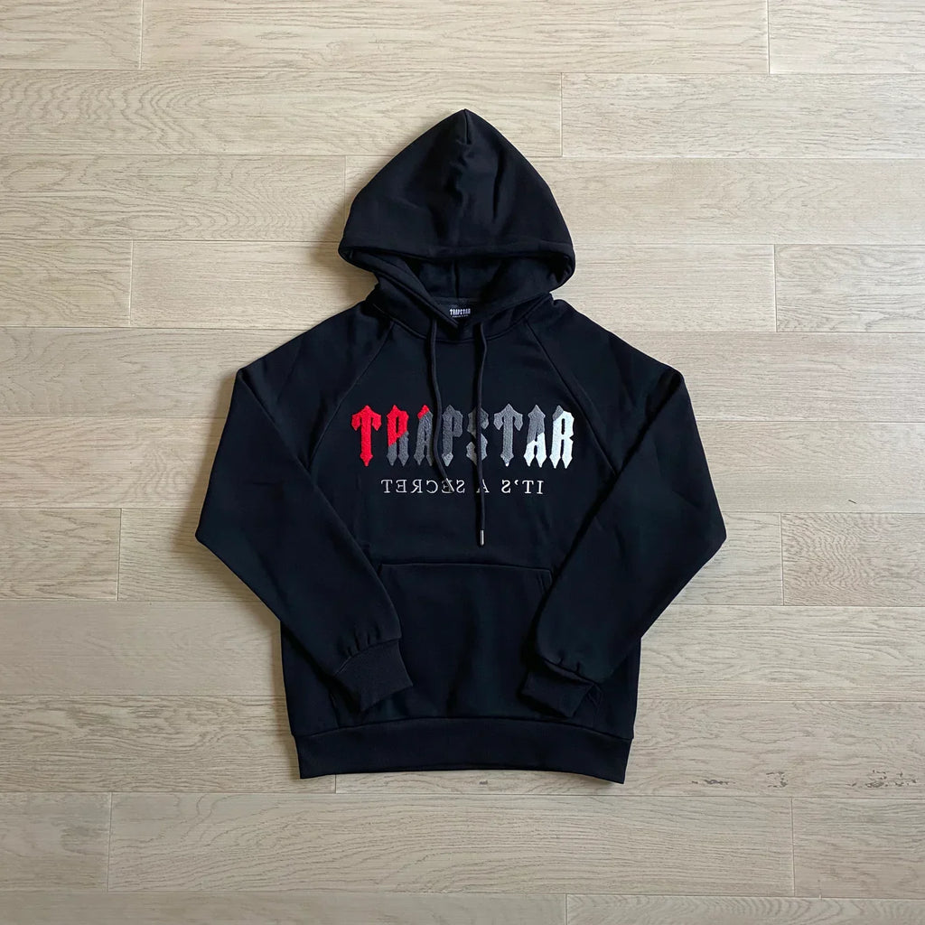 Trapstar Chenille Decoded Tracksuit - Grey/Black Ironleague