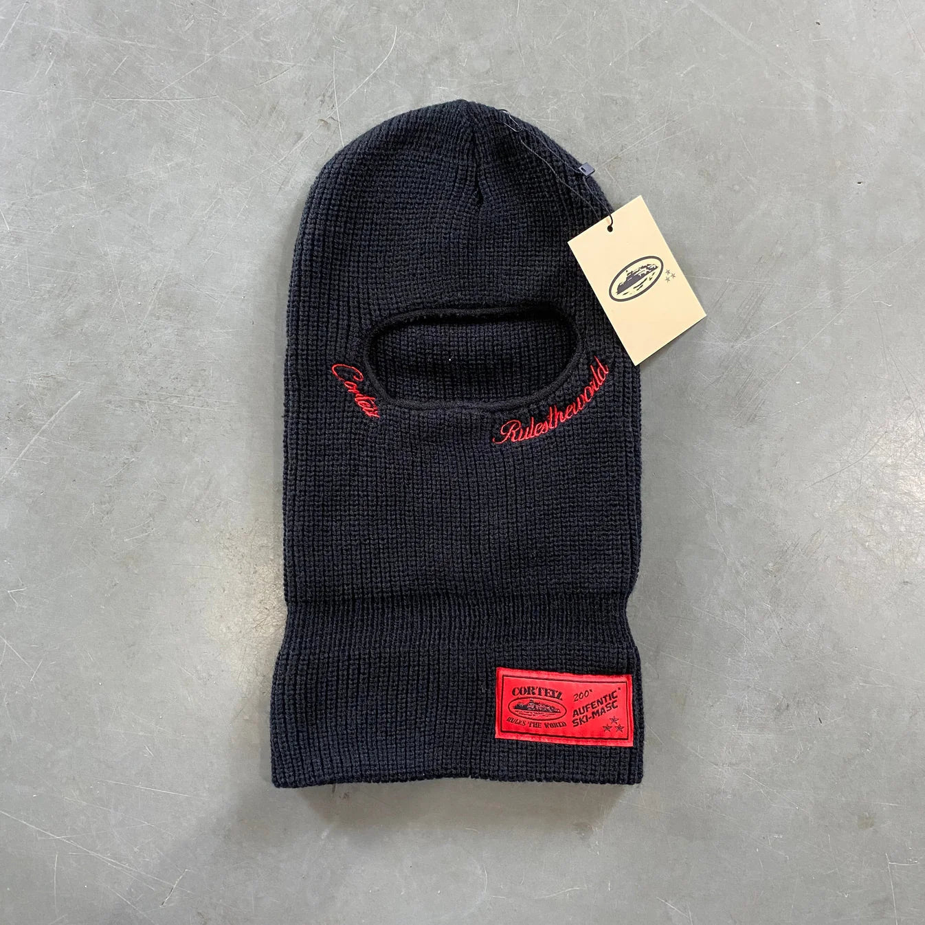 Corteiz Balaclava Black/Red Ironleague
