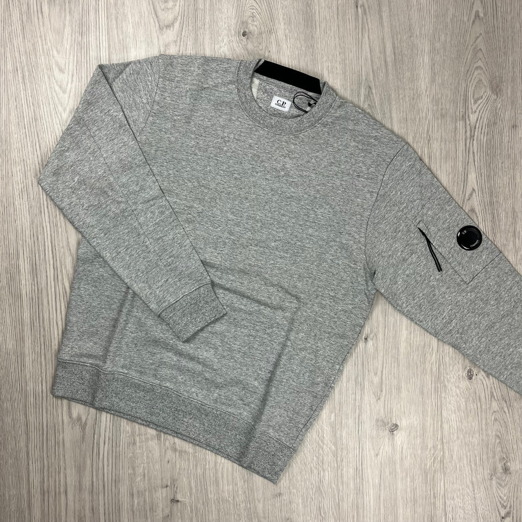 CP Company Raised Fleece Sweatshirt - Grey Ironleague