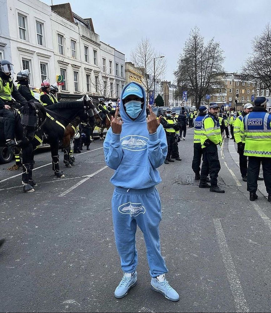 Corteiz Alcatraz Tracksuit - Baby Blue Ironleague