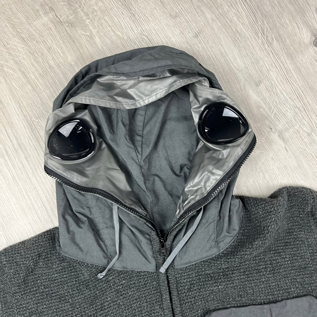 CP Company Knit Explorer Hoodie - Dark Shadow Ironleague