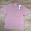 CP Company 30/1 Jersey Logo Patch T-Shirt in Misty Rose - Pink Ironleague