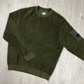 CP Company Raised Fleece Sweatshirt - Ivy Green Ironleague
