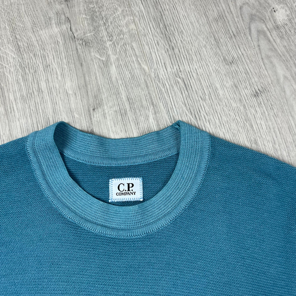 CP Company Knit Sweatshirt - Aegean Blue Ironleague
