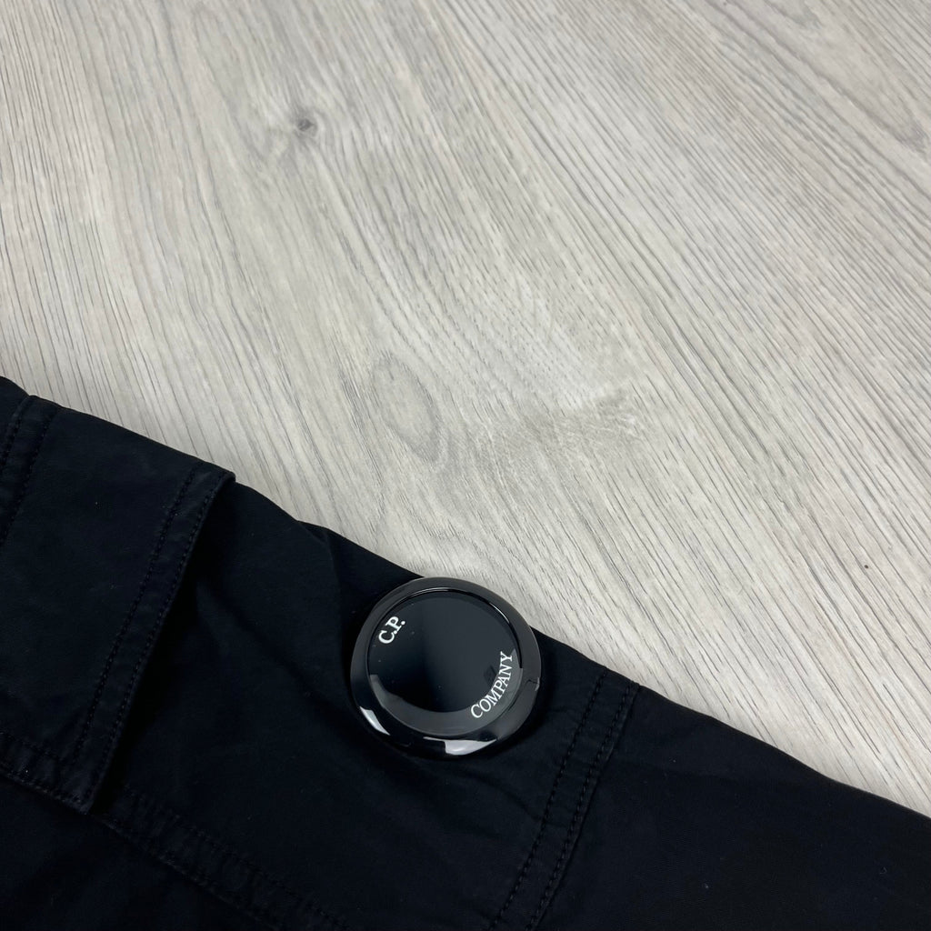CP Company Hooded Overshirt - Black Ironleague