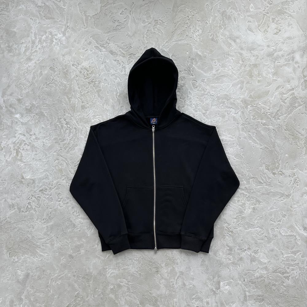 Corteiz Hybrid Jacquard Knit Alcatraz Hoodie - Black Ironleague