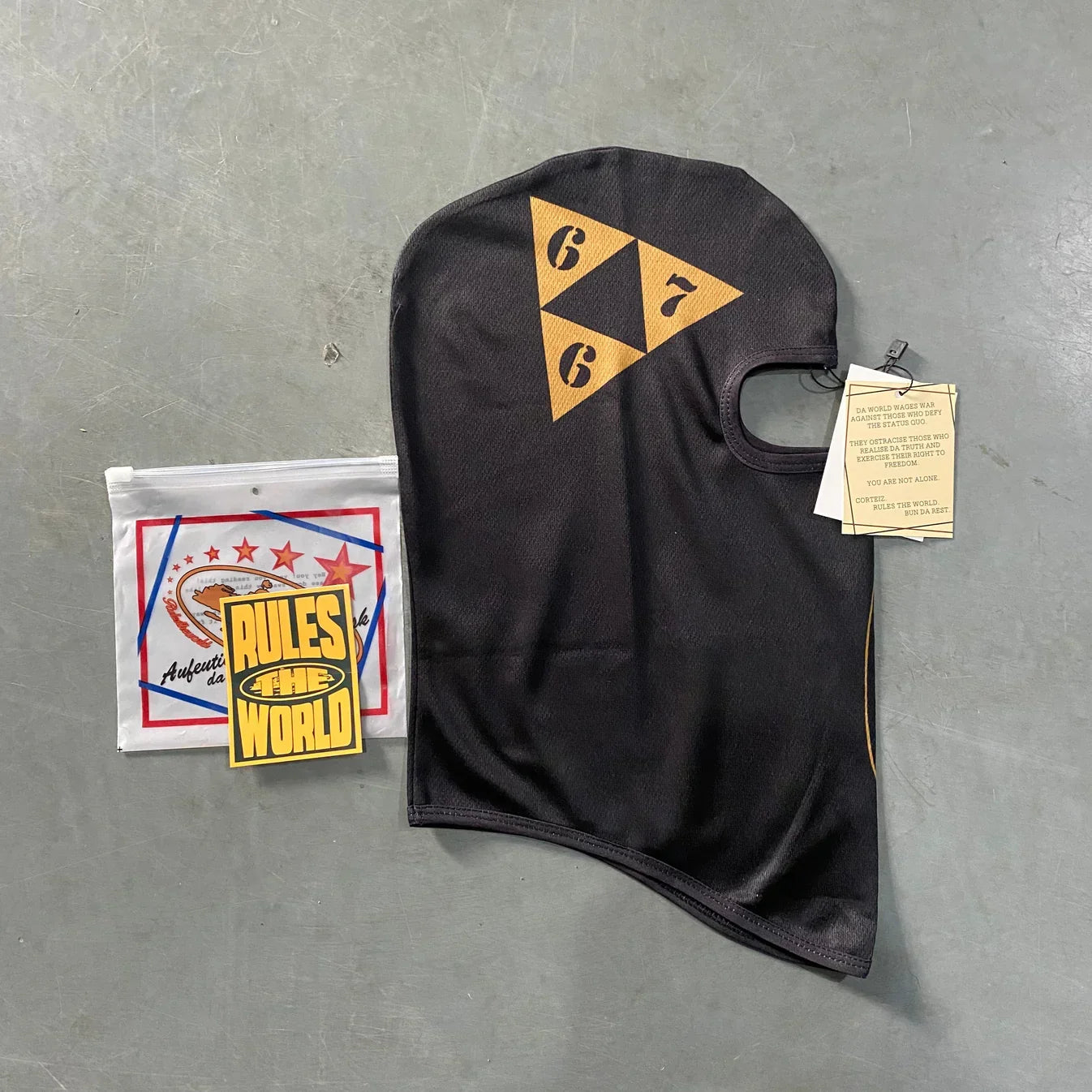 Corteiz 667 Ski Mask - Yellow Ironleague