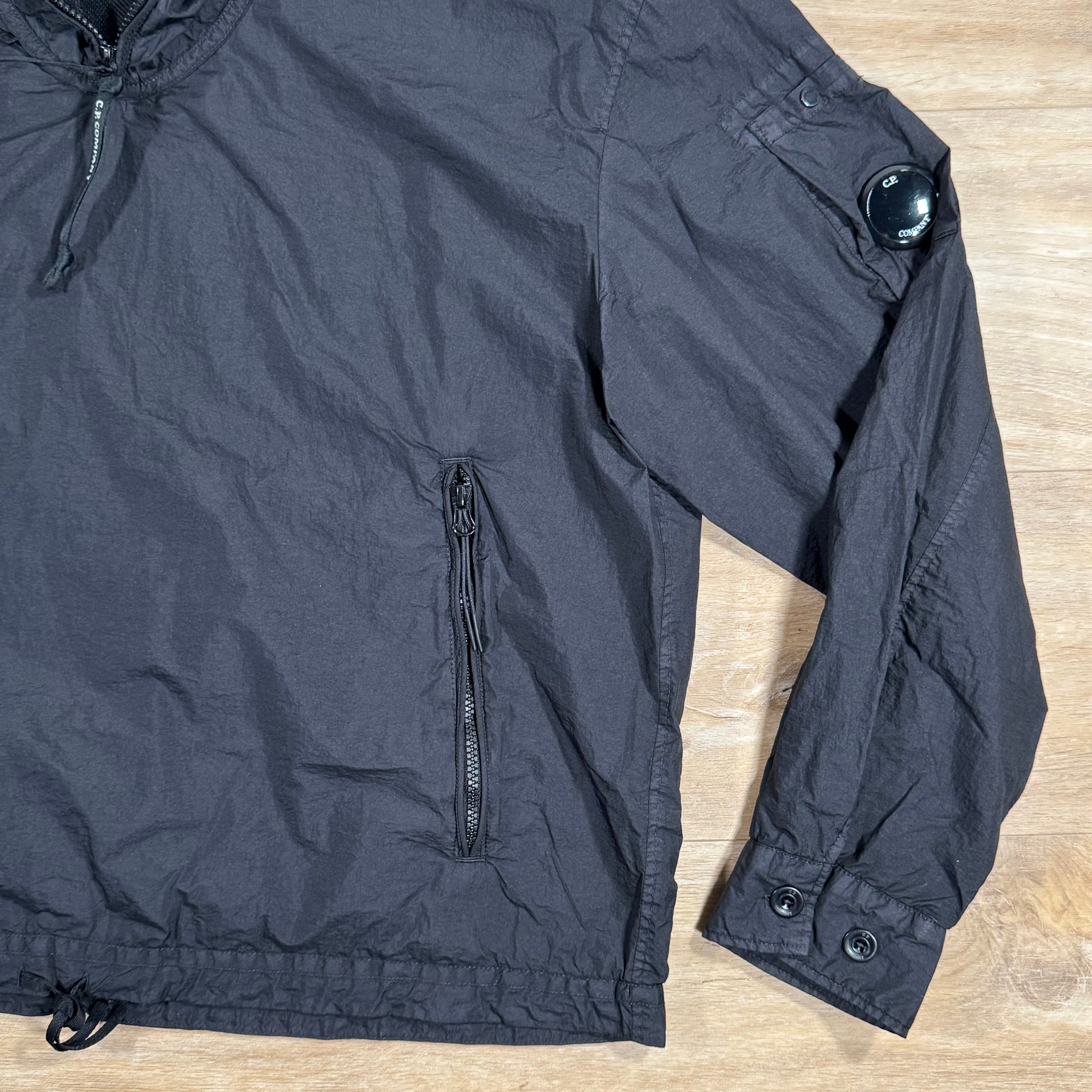 CP Company Taylon-L Lens Smock Jacket in Black Ironleague