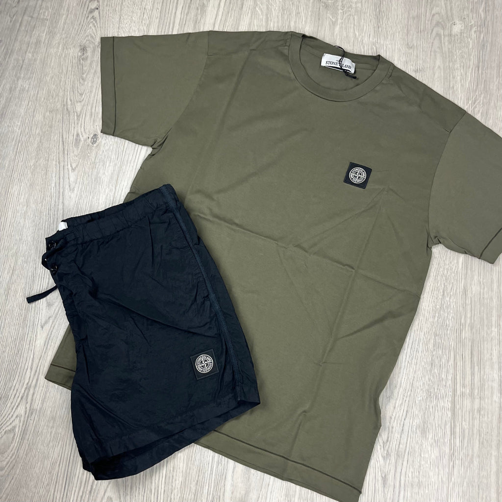 Stone Island Holiday Set - Olive/Black Ironleague