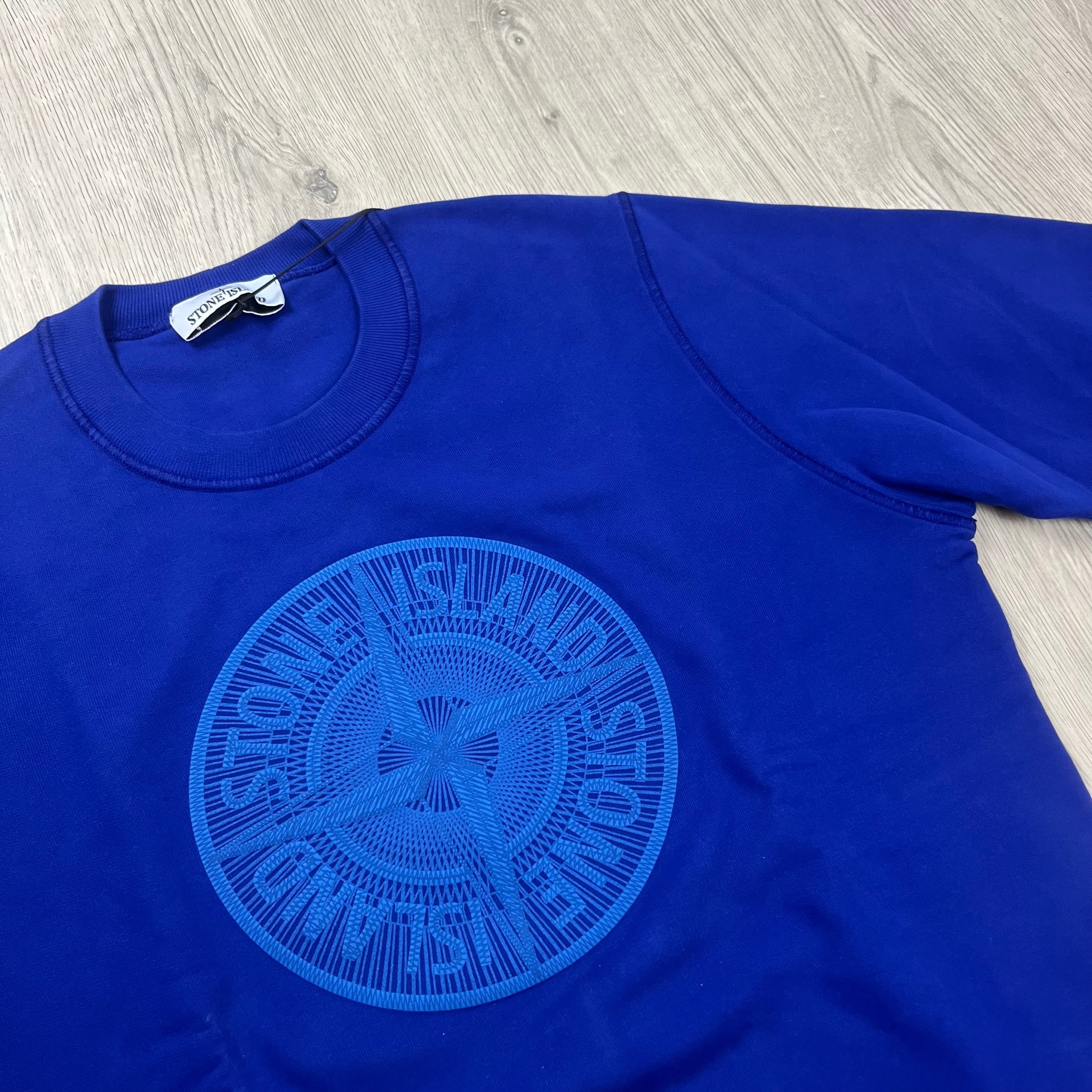 Stone Island Embroidered Sweatshirt - Blue Ironleague