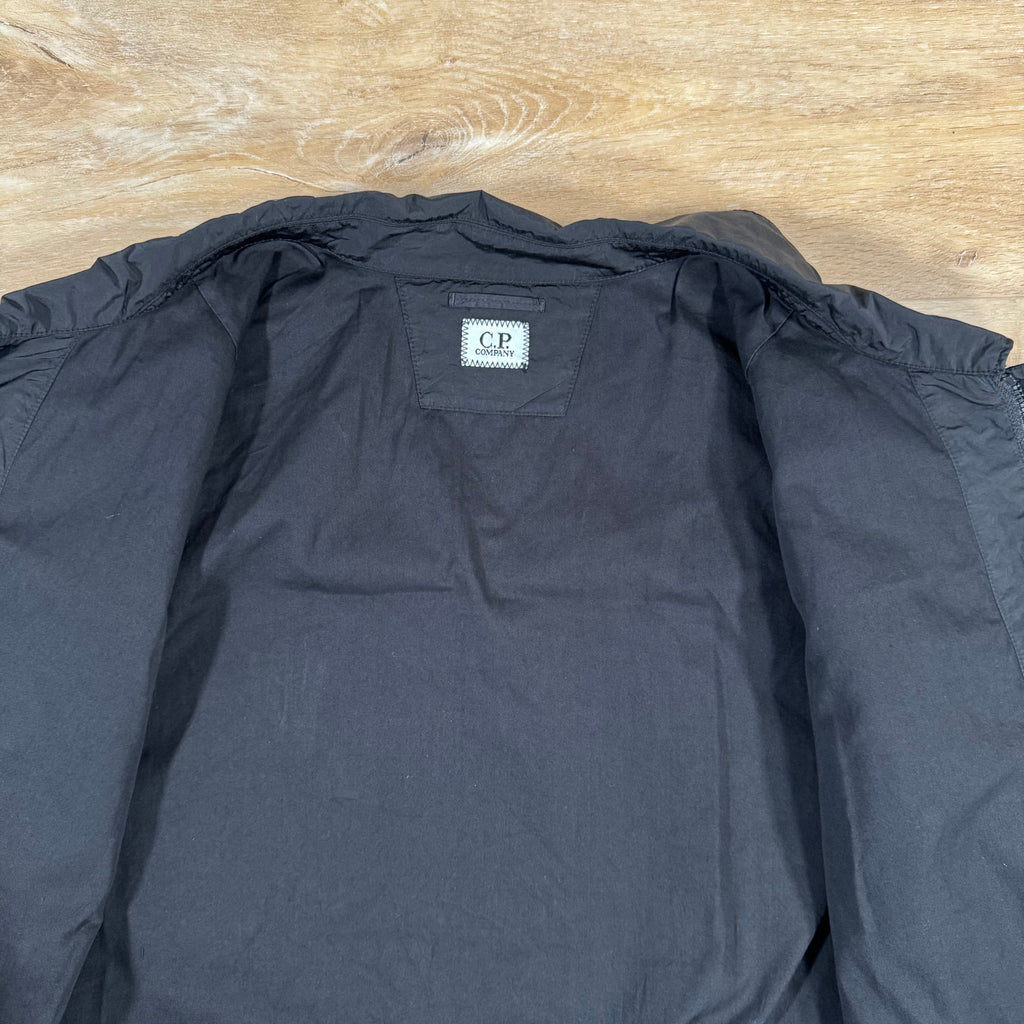 CP Company Chrome-R Lens Overshirt in Black Ironleague
