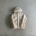Syna Puffer Coat - Beige/White Ironleague