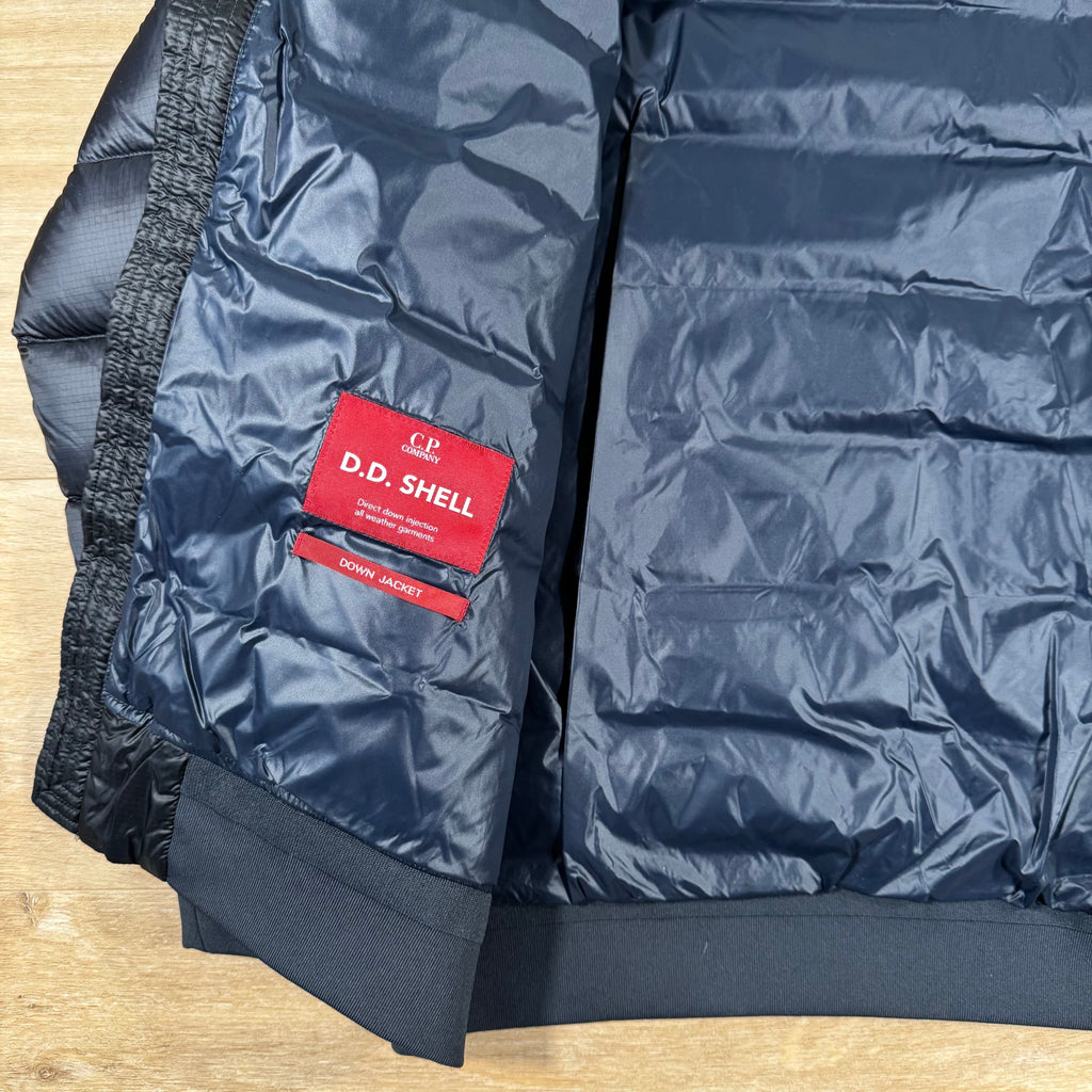CP Company DD Shell Lens Down Jacket in Navy Ironleague