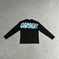 Syna Long Sleeve - Black/Baby Blue Ironleague