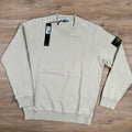 Stone Island Garment Dyed Crewneck Sweatshirt in Plaster Ironleague