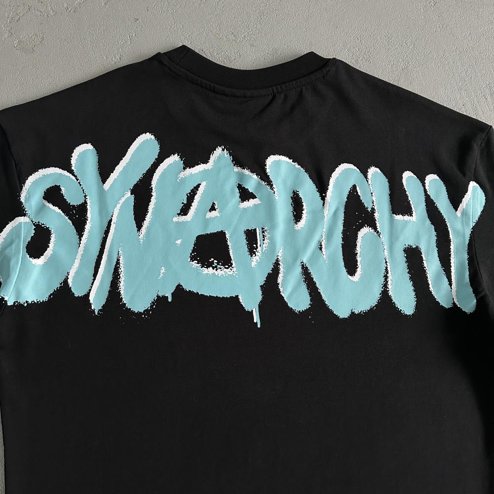 Syna Long Sleeve - Black/Baby Blue Ironleague