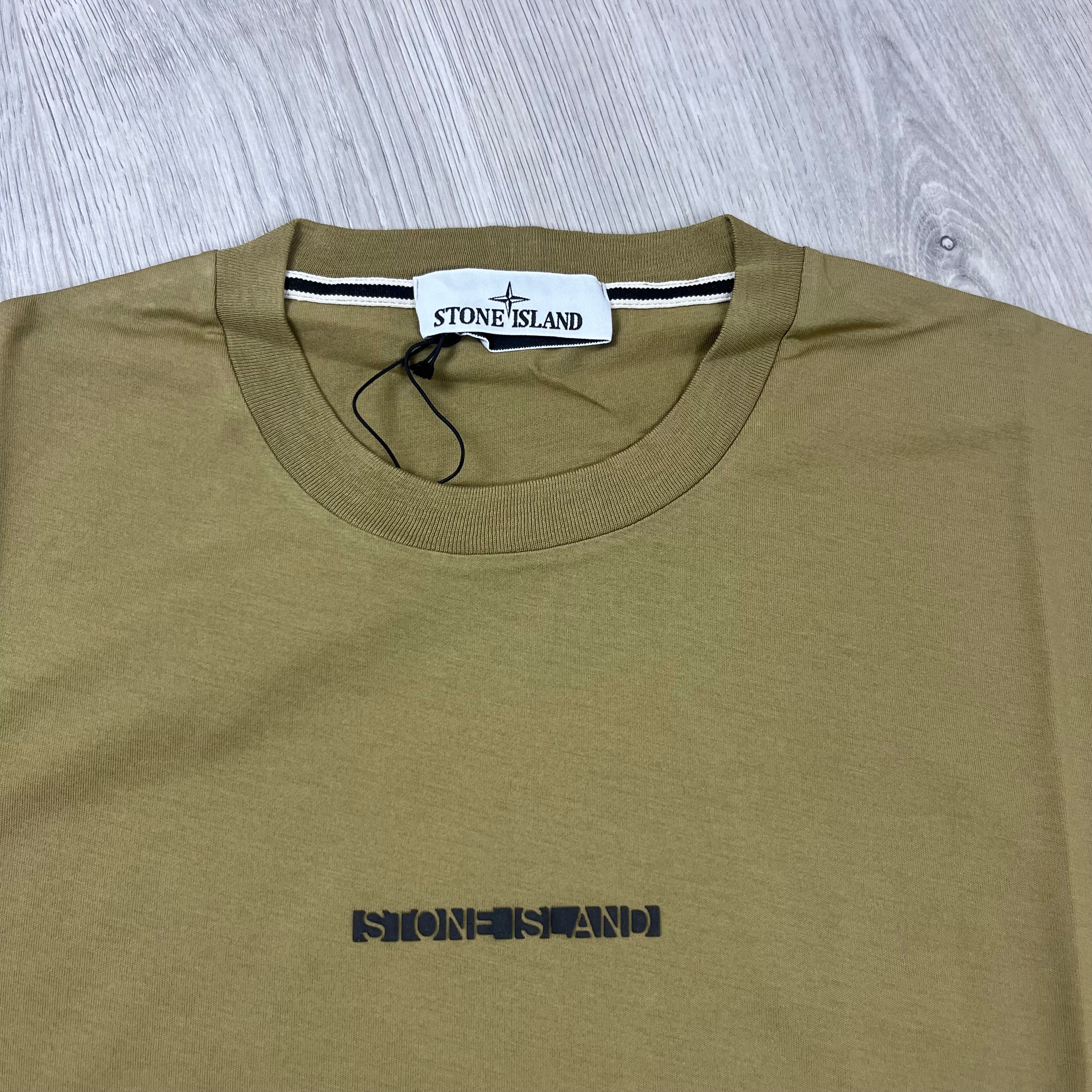 Stone Island Printed T-Shirt - Beige Ironleague