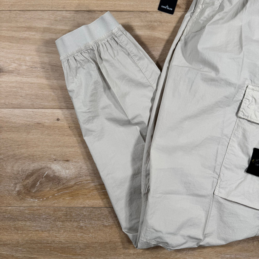Stone Island Stretch Cotton Tela Cargo Pants in Sand Ironleague