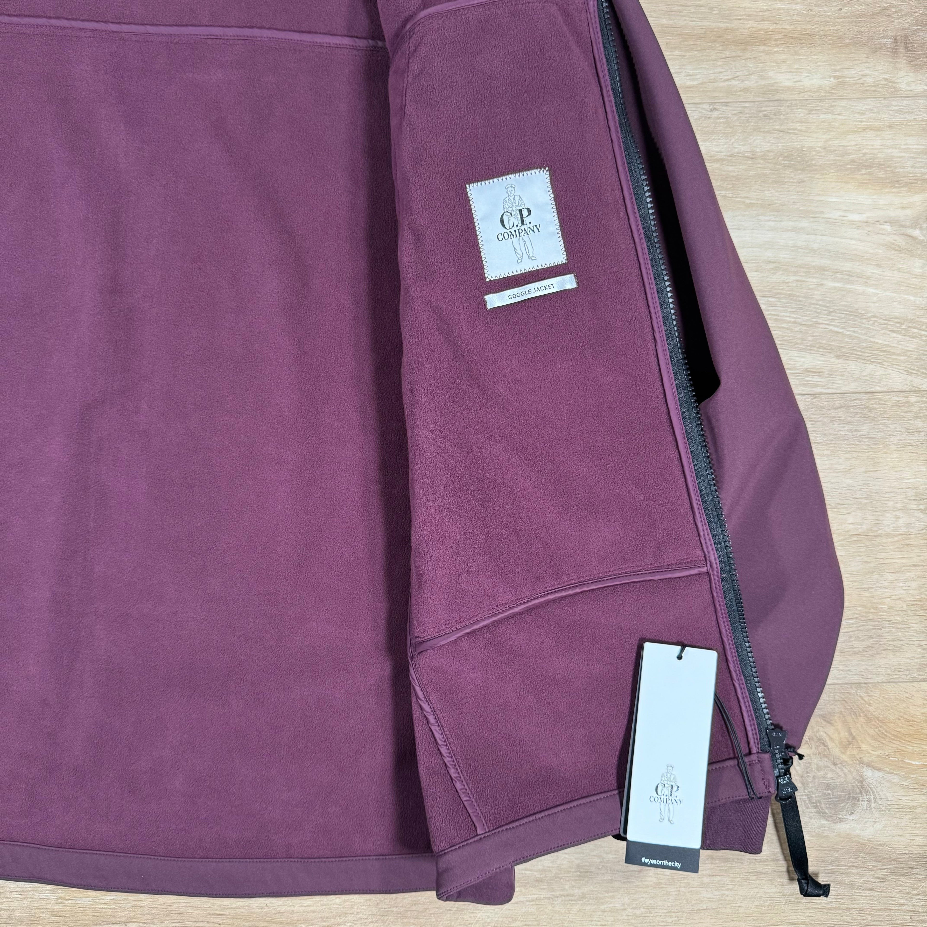 CP Company Shell-R Goggle Jacket in Potent Purple Ironleague