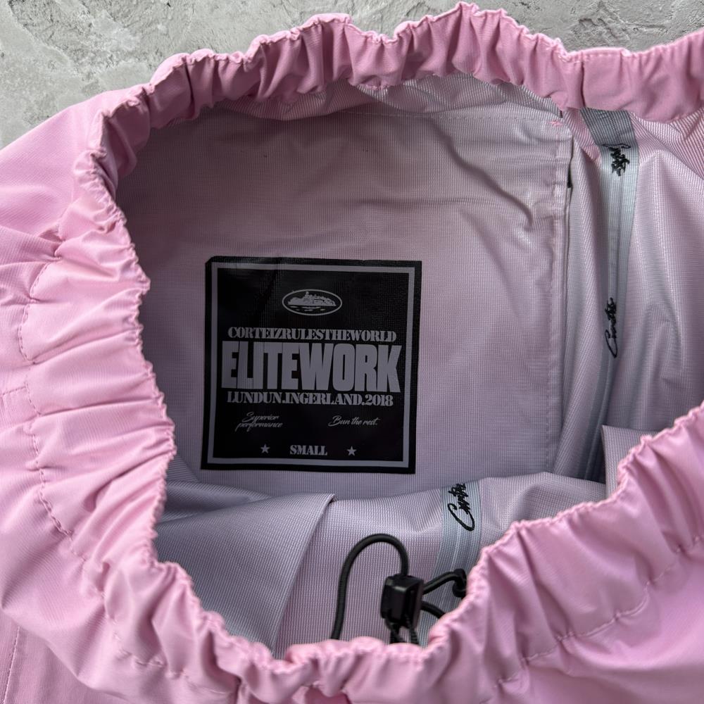 Corteiz Elitework Shell Pants - Pink Ironleague