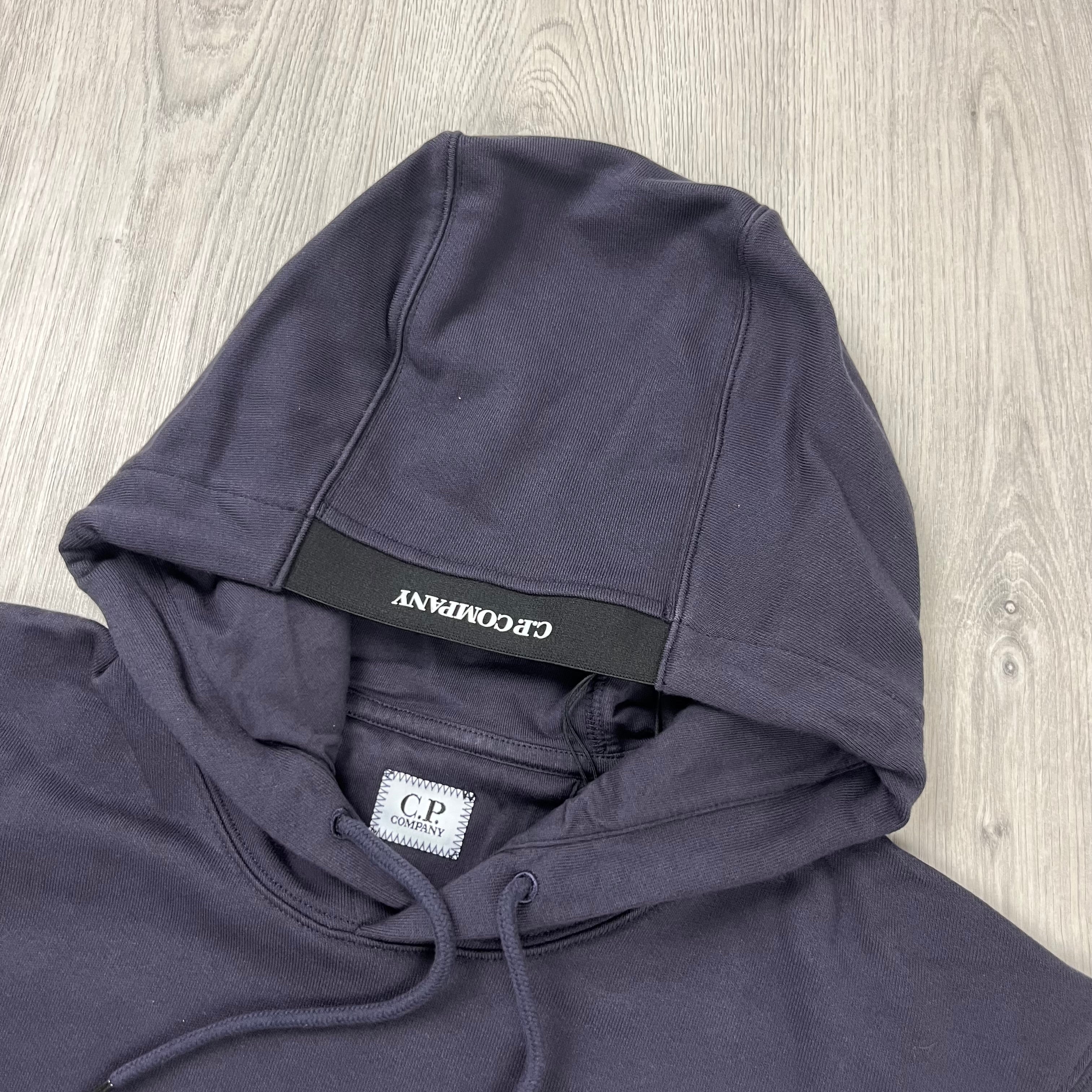 CP Company Raised Fleece Hoodie - Nightshade Ironleague