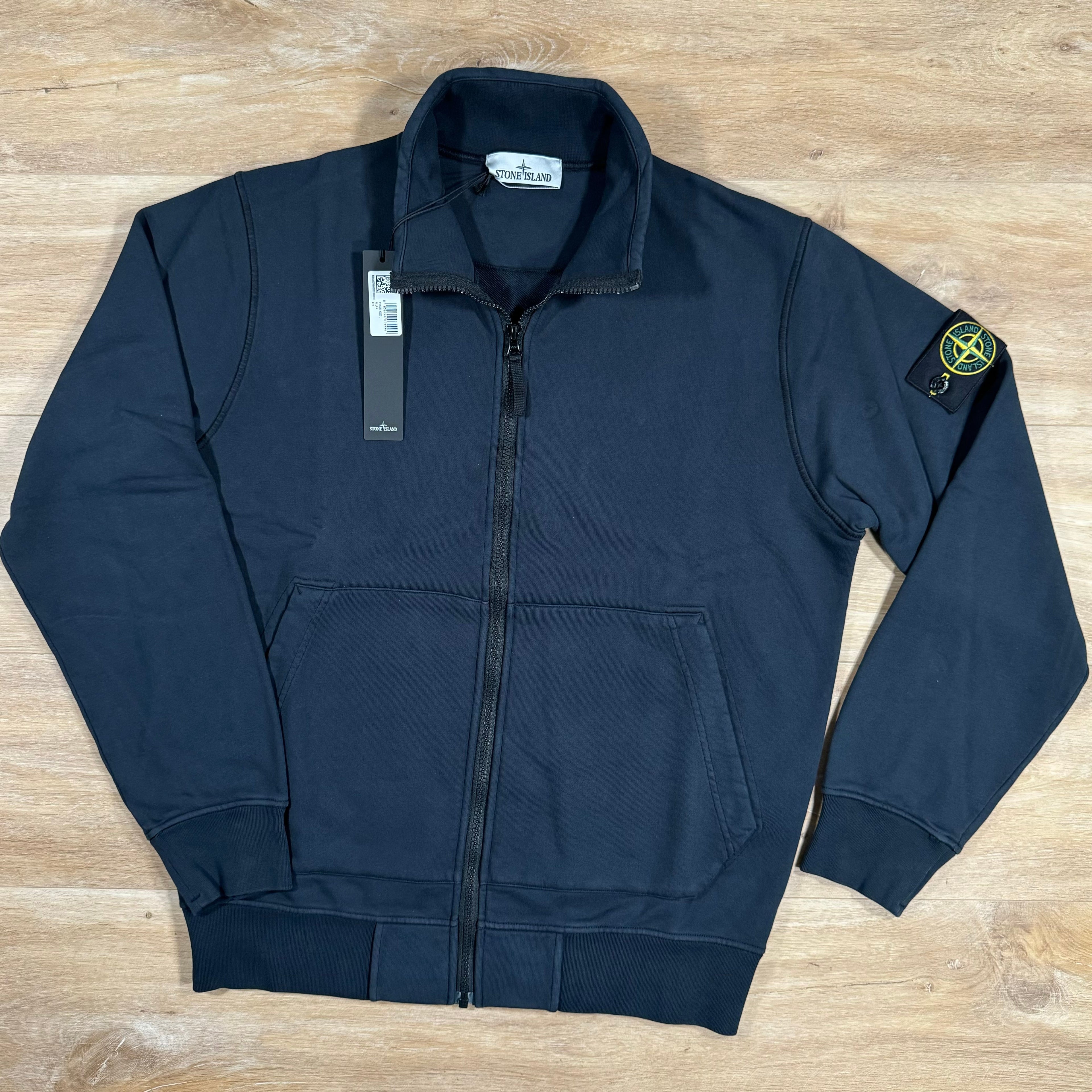 Stone Island Full-Zip Sweatshirt in Navy Ironleague