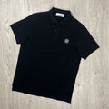 Stone Island Patch Polo Shirt - Black Ironleague